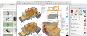 Exemplo de trabalhos feitos no SketchUp