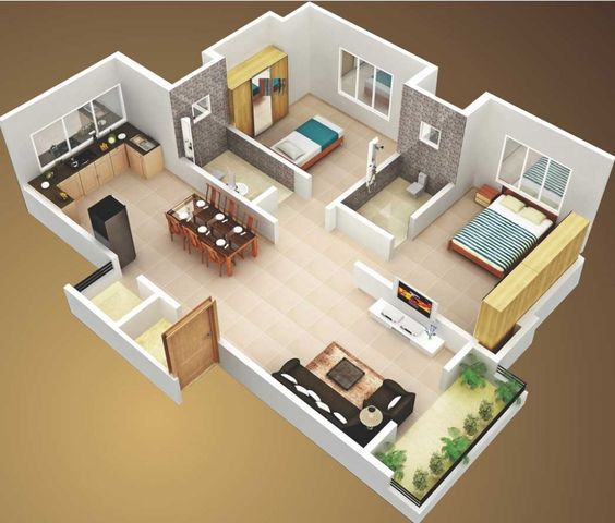 Jogos de decoração: Exemplo de casa decorada no The Sims