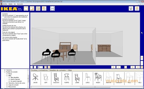 Programa para design de interiores: Ikea Home Planner Online