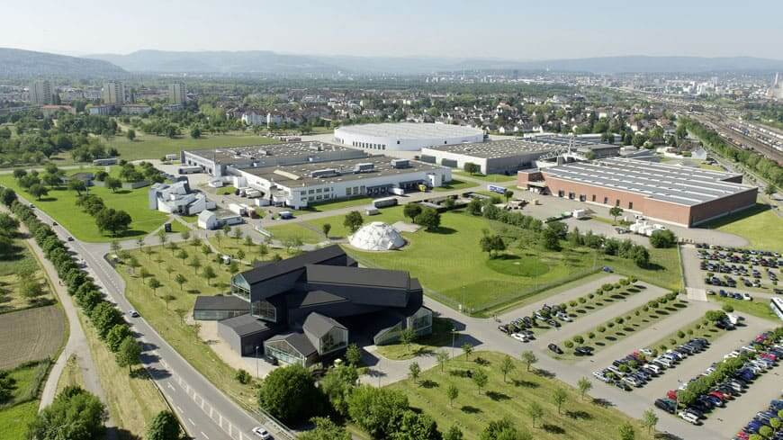 Zaha Hadid: Vista aérea do Vitra Campus