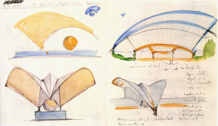 croquis-de-arquitetos-famosos-santiago-calatrava-satolas-airport