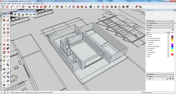 Importar-dwg-para-sketchup-modelo-cad-importado-para-SketchUp