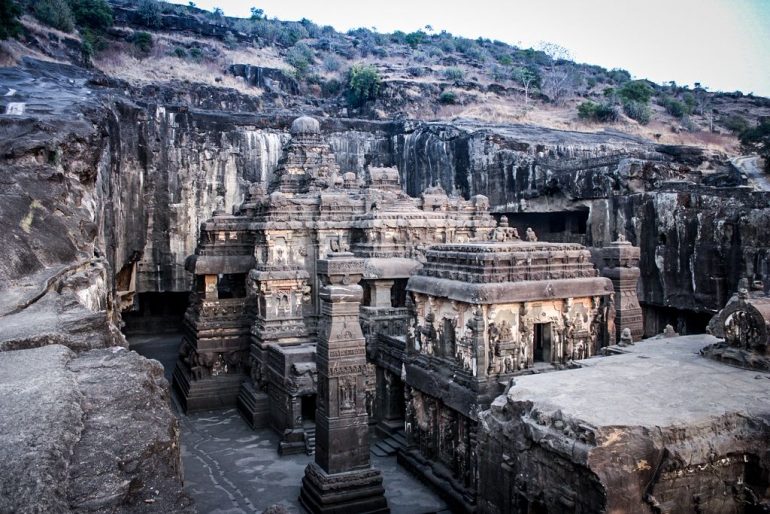 arquitetura-indiana-ellora-templo