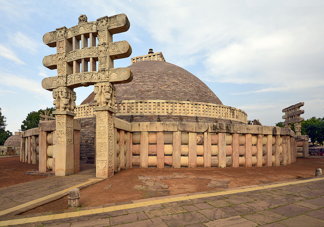 arquitetura-indiana-stupa-sanchi