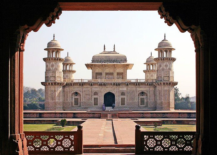 arquitetura-indiana-tumulo-de-Itimad-ud-Daulah-mini-taj-mogol