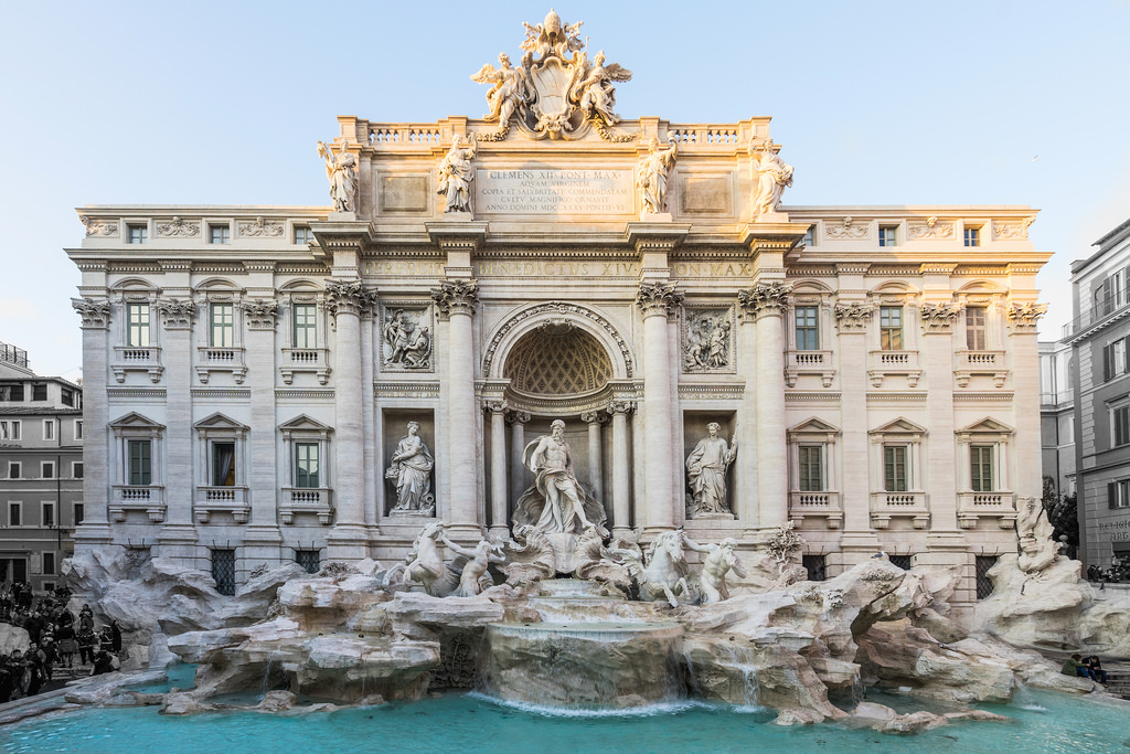 Arquitetura italiana: Fontana di Trevi