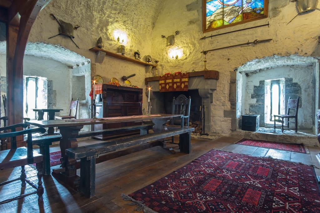 Castelos medievais: interior de um castelo