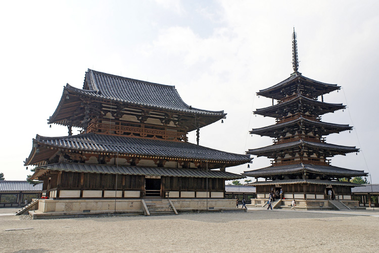 Arquitetura japonesa: templo Horyuji