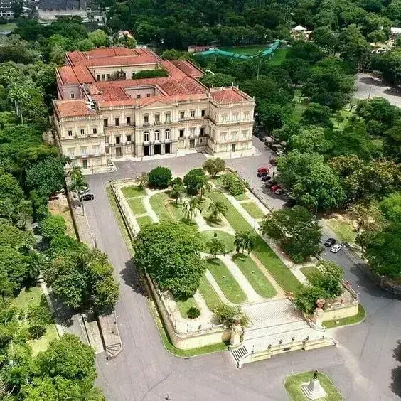 Quinta da Boa Vista: vista área do Museu da Quinta da Boa Vista