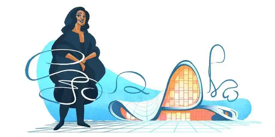 Zaha Hadid: homenagem do Google à arquiteta, em 2017 (foto: Casa Cláudia)