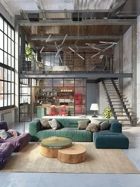 Estrutura metálica é ideal para loft