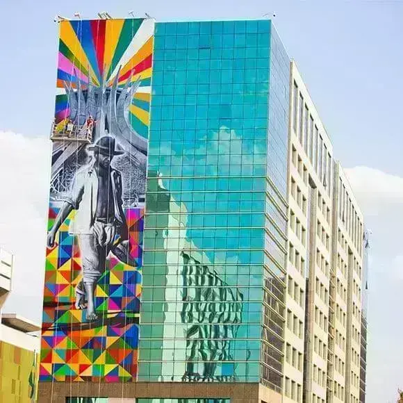 Kobra grafite: Candango, no Complexo Bancário, em Brasília.