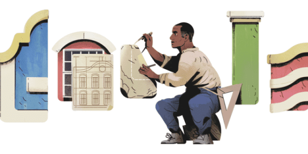 Arquiteto Tebas: doodle do Google (foto: Google)