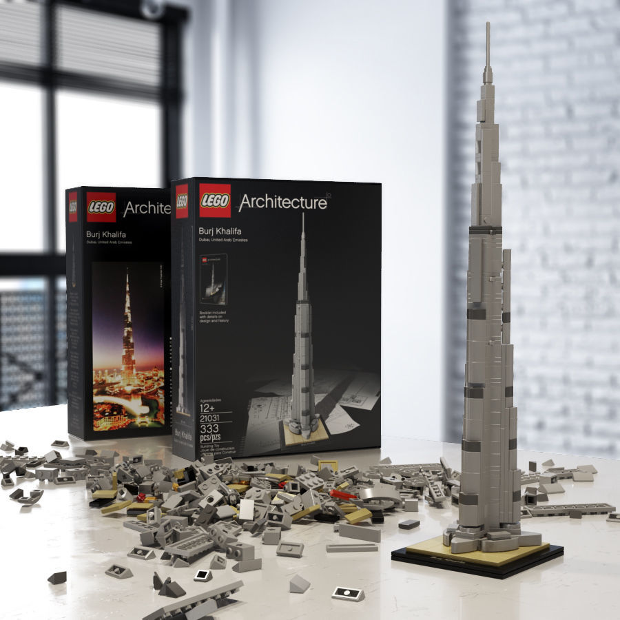 Burj Khalifa: LEGO Architecture (foto: CGTrader)