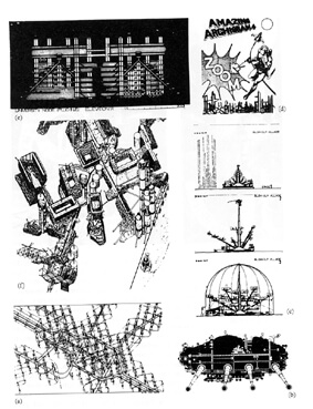 Archigram: desenhos do grupo (foto: territorios.org)