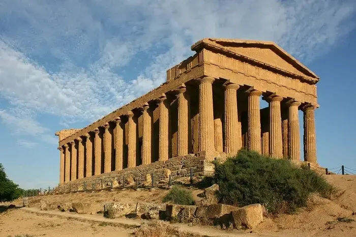 Templos gregos: o Templo de concódia está localizado no Vale dos Templos em Agrigento. Foto: Hisour