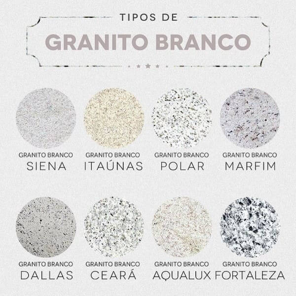 Granito branco Siena: tipos de granito branco (foto: HomeIT)