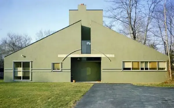 Arquitetura pós-moderna Vanna Venturi House, de Robert Venturi foto Maria Buszek